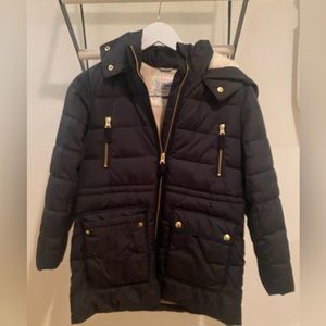 Youth girls Crewcuts lined jacket with gold hardware.